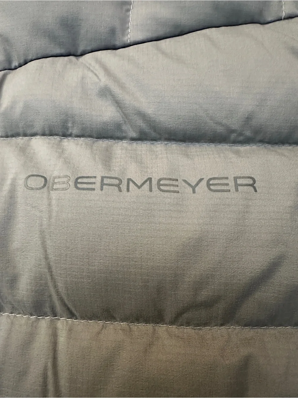 Obermeyer Klaus Down 800 FP Lightweight Winter Nylon Jacket Men's Size 2XL Gray